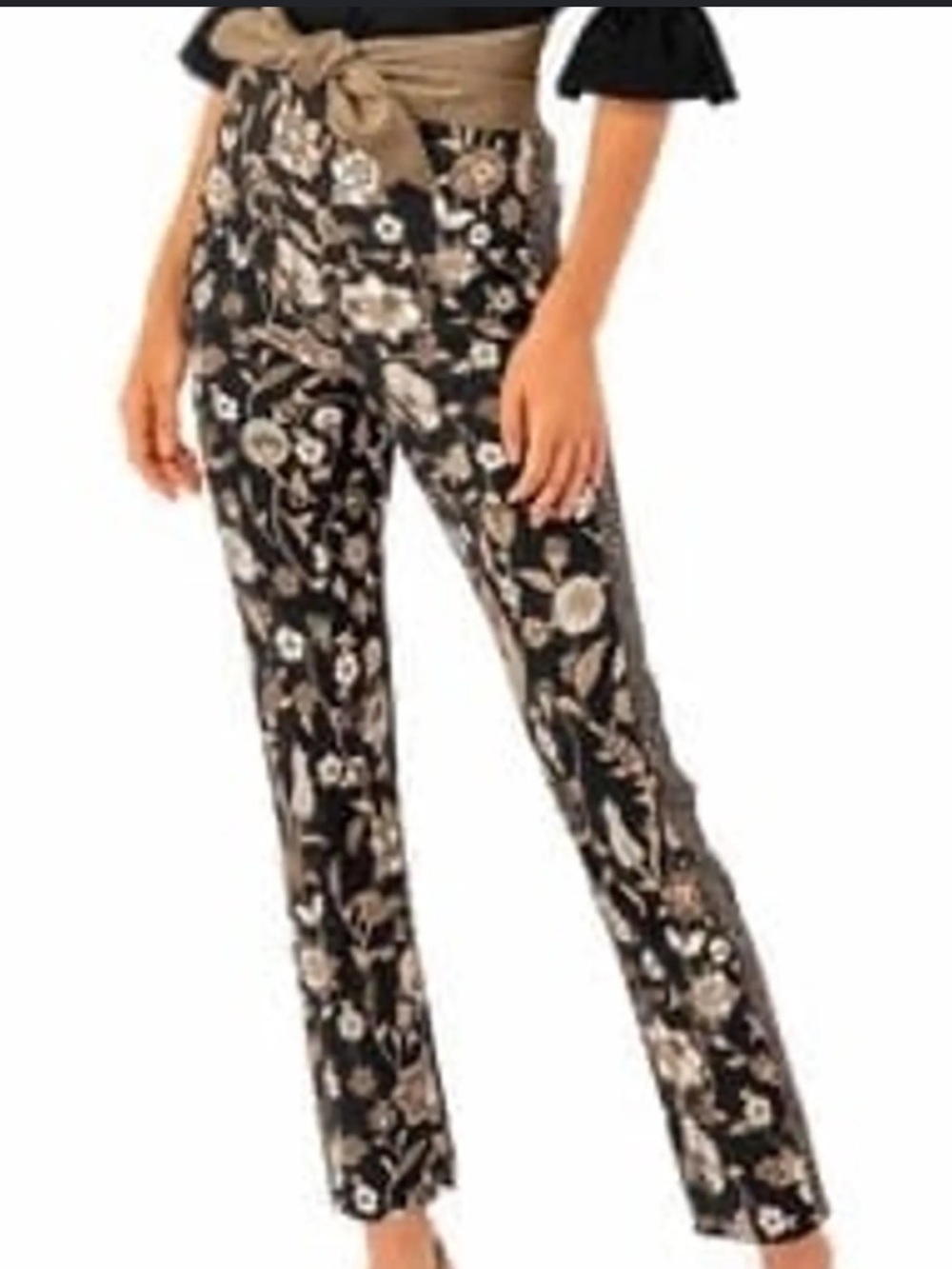 Elie Tahari Pull On Straight Leg Dress Pants,S